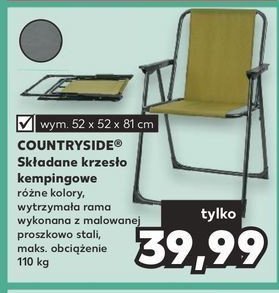 Krzesło kempingowe składane K-classic countryside promocja