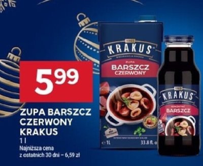 Zupa barszcz czerwony Krakus promocja w Stokrotka