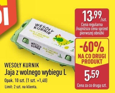 Kurnik wesoły Jaja z wolnego wybiegu L promocja w Aldi