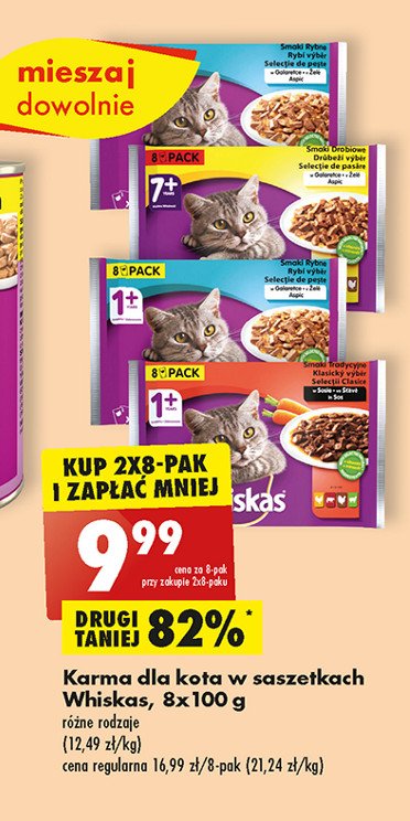 Karma dla kota smaki rybne w galaretce Whiskas promocja