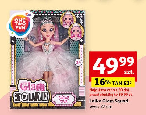 Lalka glam squd sugar diva One two fun promocja