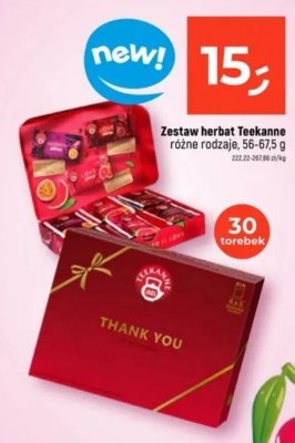 Zestaw herbat Teekanne różne rodzaje 56-67,5 g (30 torebek) promocja w Dealz