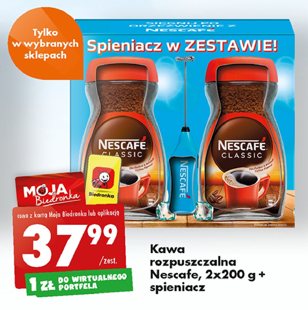 Kawa + spieniacz Nescafe classic promocja