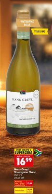 Wino Hans Greyl Sauvignon Blanc South Africa promocja w Biedronka