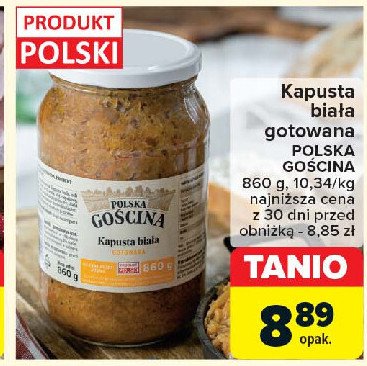 Kapusta biała gotowana Polska gościna promocja