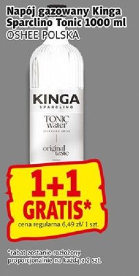 Napój gazowany Kinga Sparkling Tonic 1000 ml OSHEE POLSKA promocja w Prim Market
