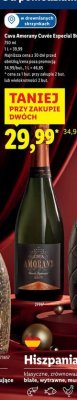 Wino musujące Cava Amorany Cuvee Especial Brut promocja w Lidl