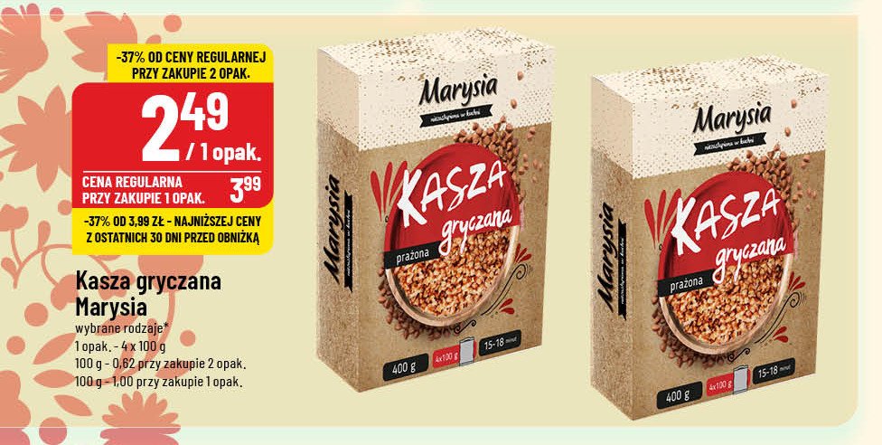 Kasza gryczana Marysia promocja