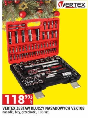 Zestaw kluczy nasadowych Vertex VZK108 promocja w Merkury Market