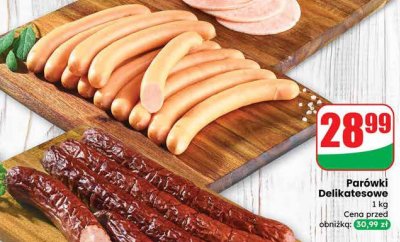 Parówki Delikatesowe Agro Rydzyna promocja w Dino