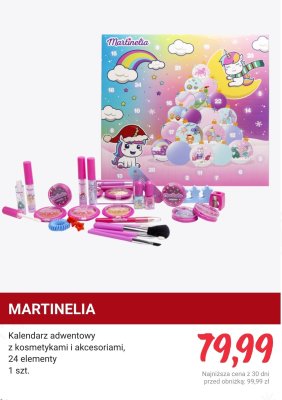 Kalendarz adwentowy Martinela z kosmetykami i akcesoriami, 24 elementy promocja w Rossmann