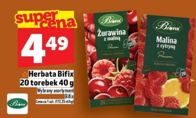 Herbata Bifix 20 torebek 40 g promocja w TOPAZ