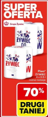 Piwo ŻYWIEC 4 x 0,5 l różne rodzaje promocja w Carrefour