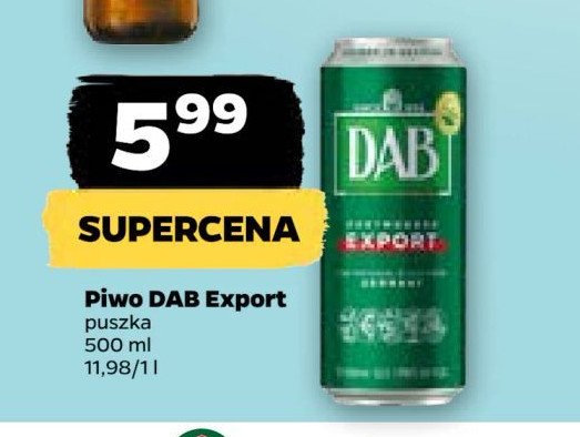 Piwo Dab dortmunder export promocja