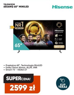 Telewizor 65U6NQ 65" MiniLED promocja w Max Elektro