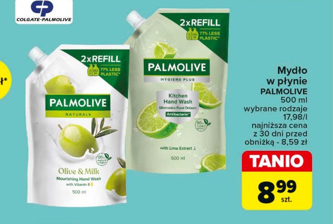 Mydło w płynie mleczko oliwkowe - zapas Palmolive naturals promocja