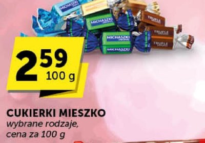 Cukierki mieszko wybrane rodzaje promocja w Euro Sklep