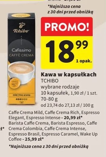 Kawa espresso caramel Tchibo cafissimo Tchibo cafe promocja