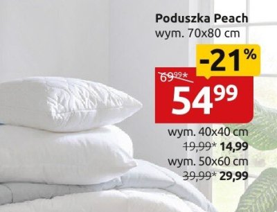 Poduszka Peach wym. 70x80cm promocja w Black Red White