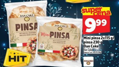 Mini pinsa 2x115 g / pinsa 230 g Dan Cake promocja w TOPAZ