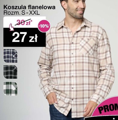 Koszula flanelowa męska promocja w Woolworth