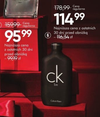 Perfum CALVIN KLEIN BE męska woda toaletowa promocja w Super-Pharm