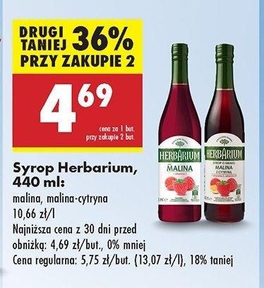 Syrop malina Herbapol owocowa spiżarnia promocja w Biedronka