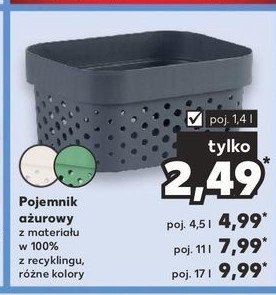 Pojemnik ażurowy infinity 17 l szary Curver promocja