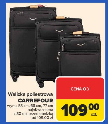 Walizka 66 cm Carrefour promocja w Carrefour