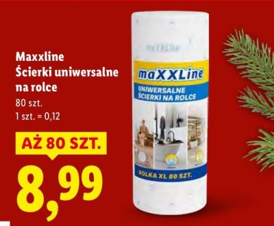 Ścierki uniwersalne na rolce Maxxline promocja w Lidl