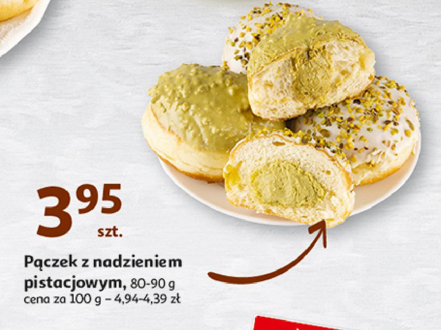 Pączek pistacjowy promocja w Auchan