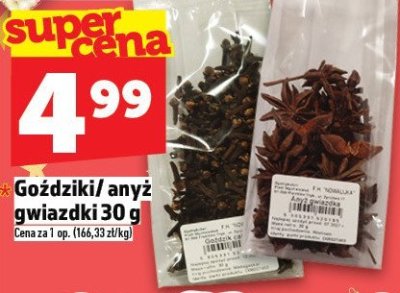Goździki/anyż gwiazdki promocja w TOPAZ