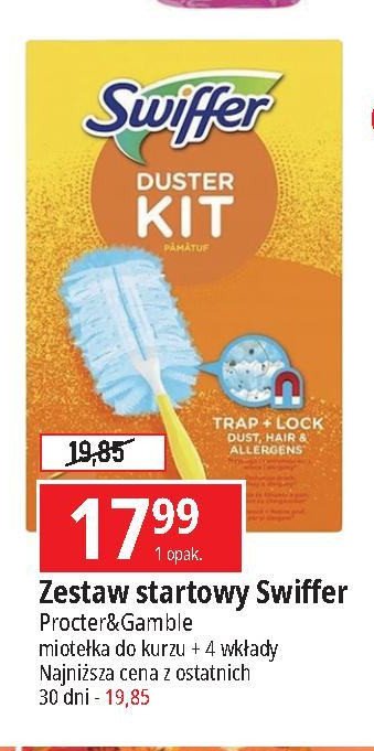 Zestaw startowy pink r膮czka + miote艂ki do kurzu 4 szt Swiffer promocja