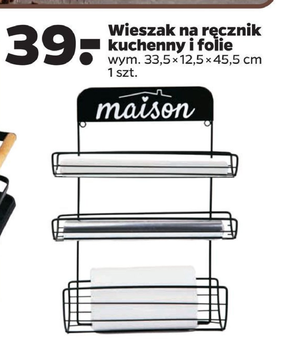 Wieszak kuchenny na r臋cznik i folie promocja