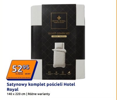 Satynowy komplet pościeli 140 x 220 cm promocja w Action