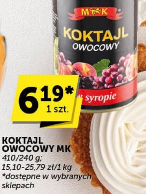 Koktajl owocowy MK promocja w ABC
