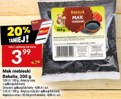 Mak niebieski Bakalia promocja w Twój Market