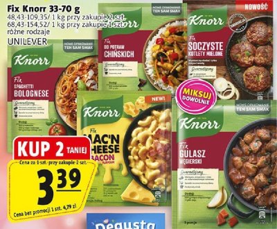 Fix Knorr różne rodzaje 33-70 g promocja w Prim Market