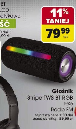 Głośnik stripe tws Tracer promocja w Carrefour