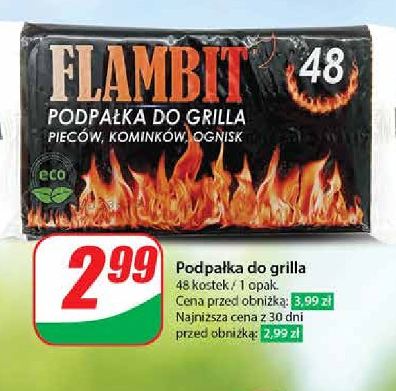 Podpałka grilla Flambit promocja w Dino