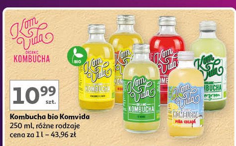 Kombucha kawowa Komvida promocja w Auchan