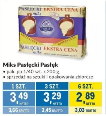 Miks Pasterki Pasłęk promocja w Makro