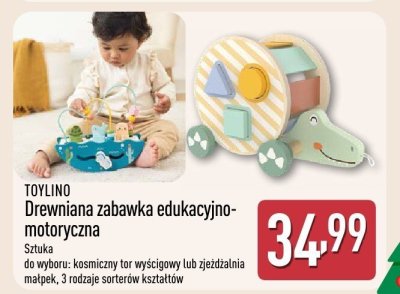 Drewniana zabawka edukacyjno-motoryczna promocja w Aldi