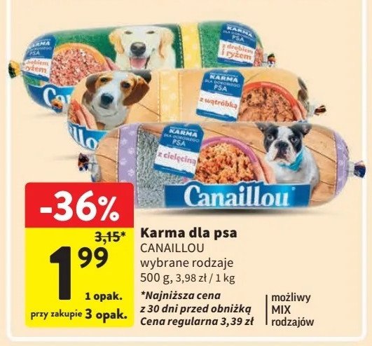 Kiełbasa dla psa z wątróbką Canaillou promocja