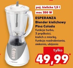 Blender kielichowy pina 1.5 l margarita Esperanza promocja w Kaufland