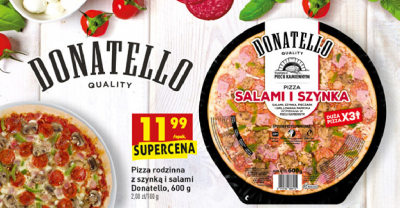 Pizza salami i szynka Donatello pizza promocja