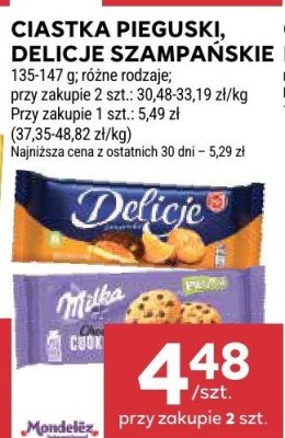 Ciastka piegusek Delicje szampańskie różne rodzaje promocja w Stokrotka