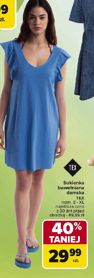 Sukienka damska s-xl Tex promocja w Carrefour