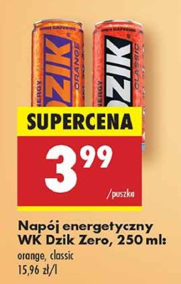 Napój energetyczny orange WK DZIK promocja