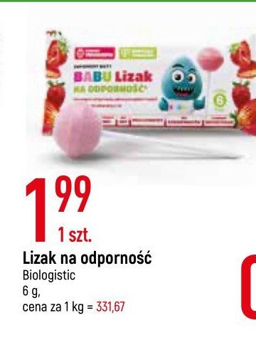 Lizak na odporno艣膰 BIOLOGISTIC promocja